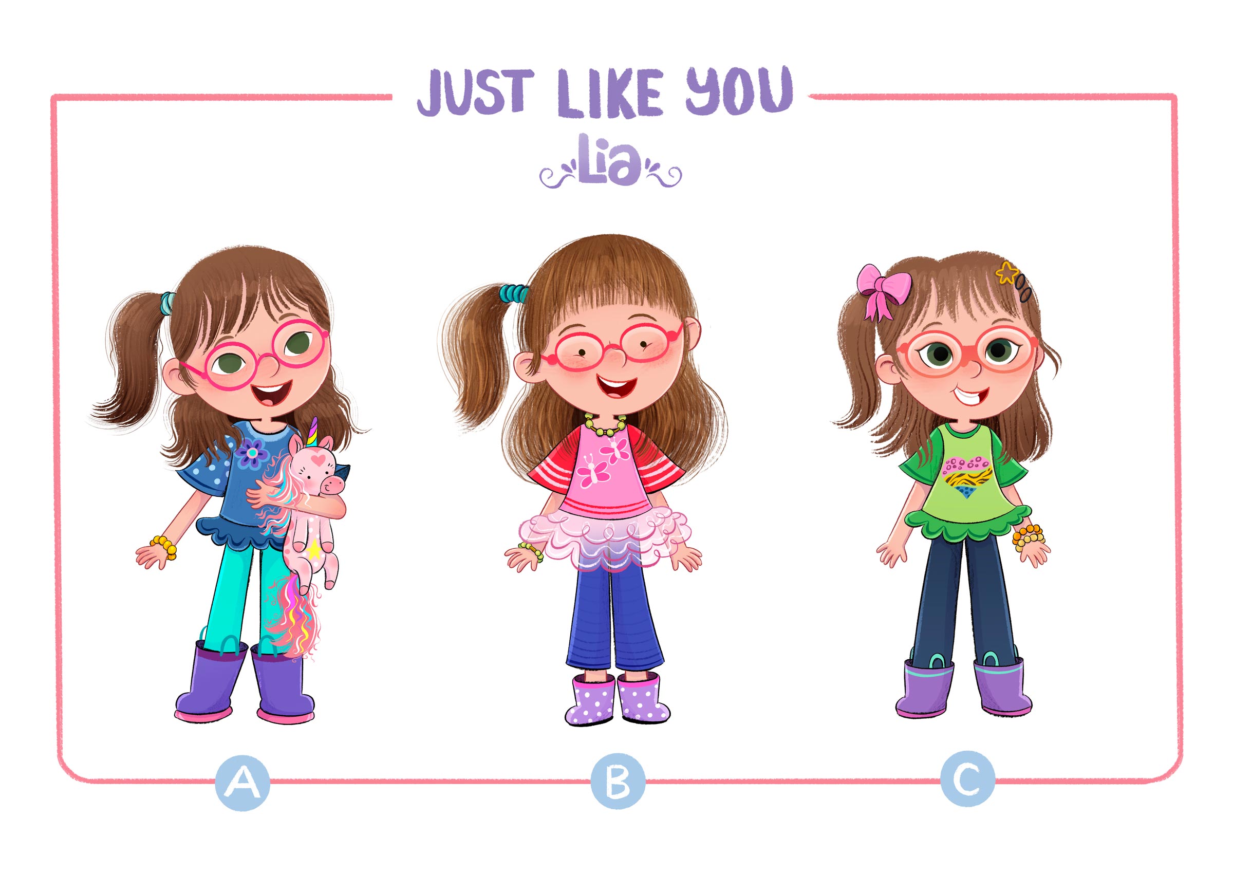 Lia character study for the book Just Like You